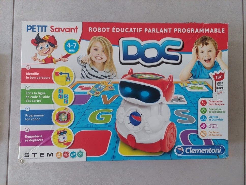 Clementoni- Doc Robot Éducatif Parlant Programmable (Version
