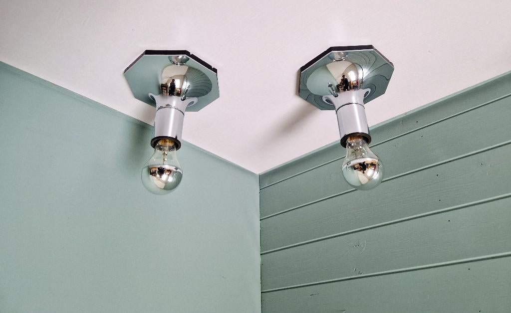 Space Age plafond-/wandlamp (3 beschikbaar), Motoko Ishii, Ophalen of Verzenden