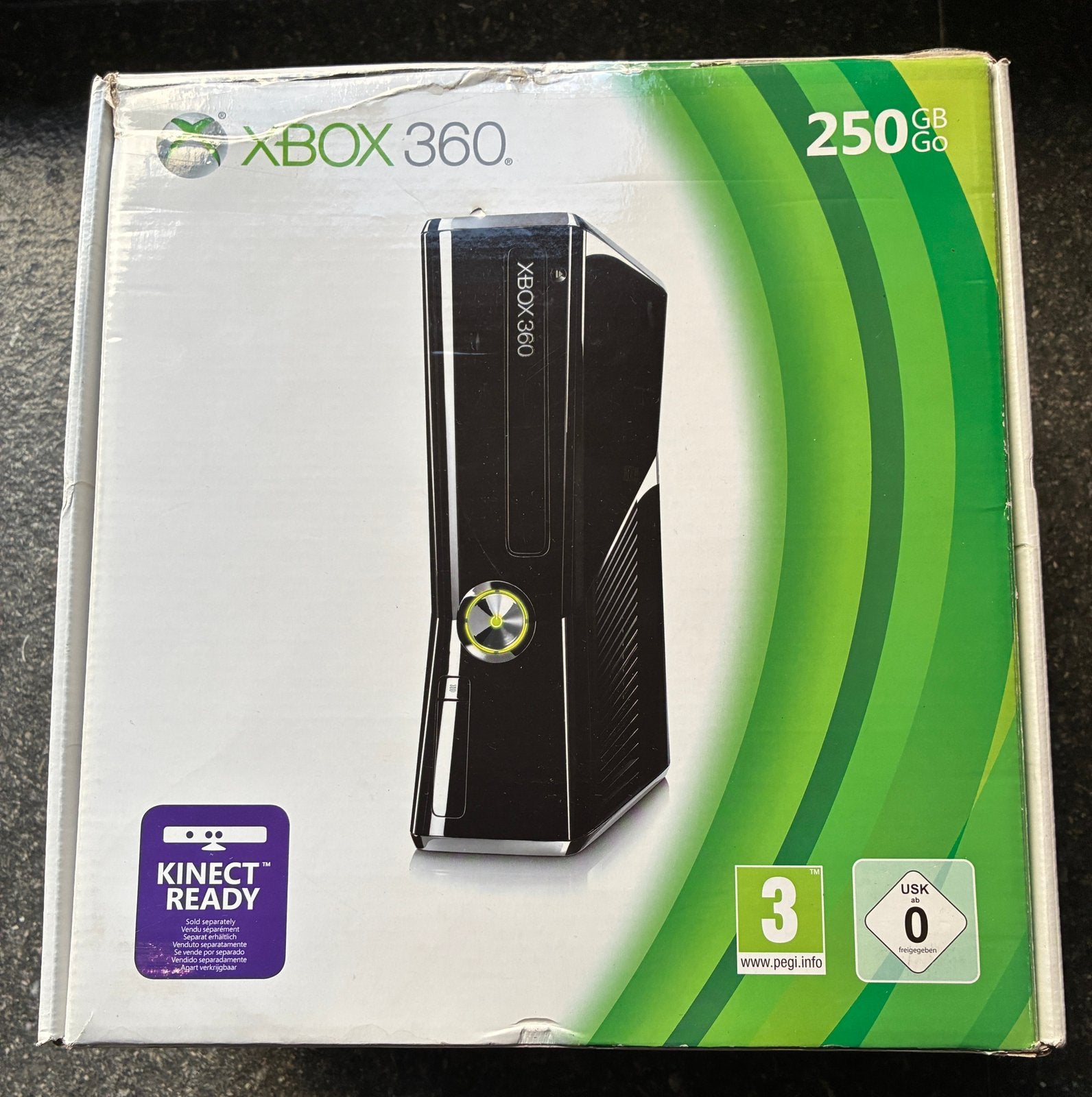 Microsoft Xbox 360 Slim 250 GB, Met headset, Ophalen of Verzenden, Met 1 controller, 250 GB