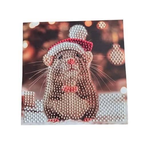 Wenskaart Kerst, Hobby en Vrije tijd, Kaarten | Zelfgemaakt, Ophalen of Verzenden, Nieuw, Kerst