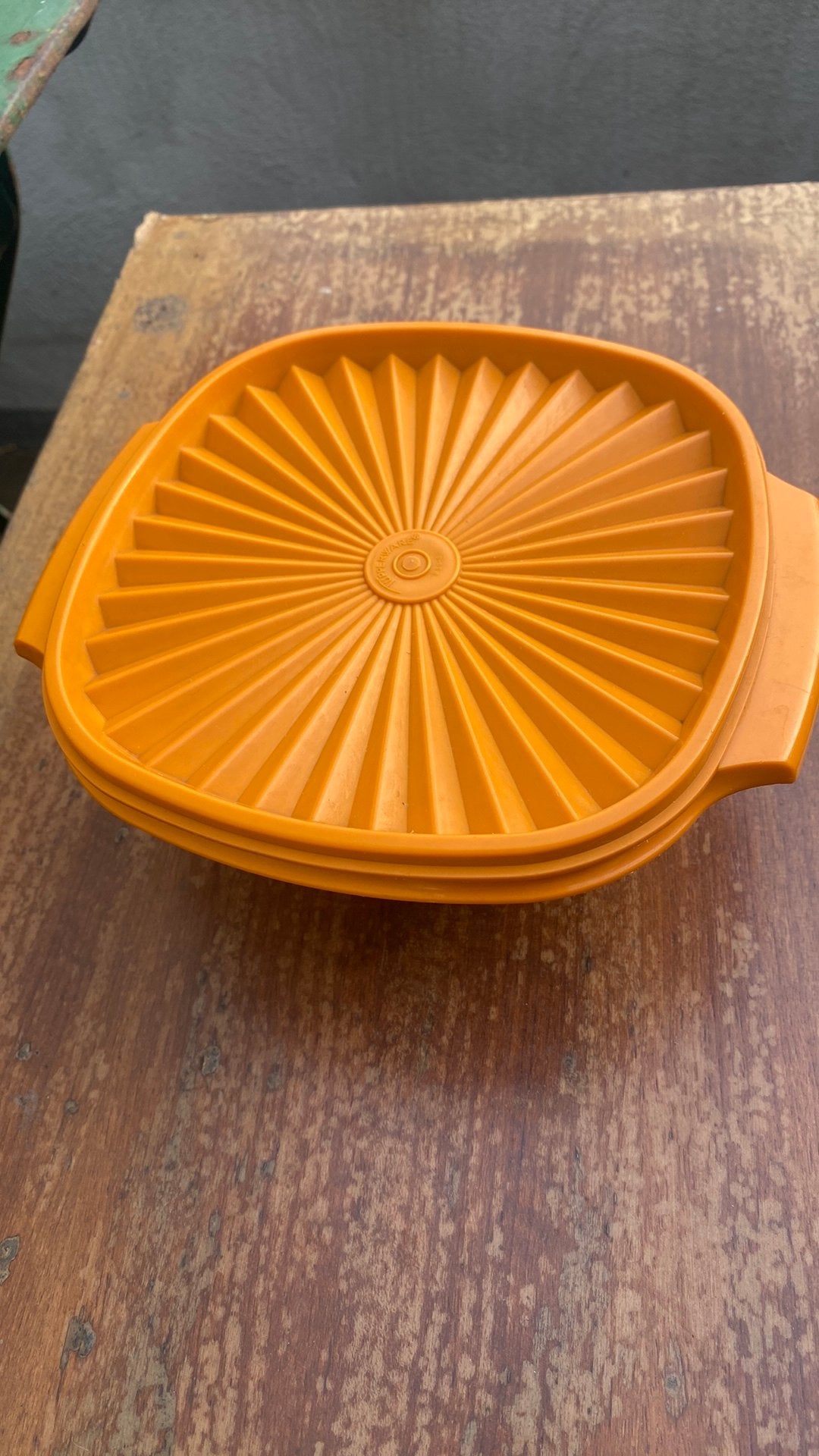 Vintage Tupperware Servalier - Pare-soleil, Enlèvement ou Envoi, Orange