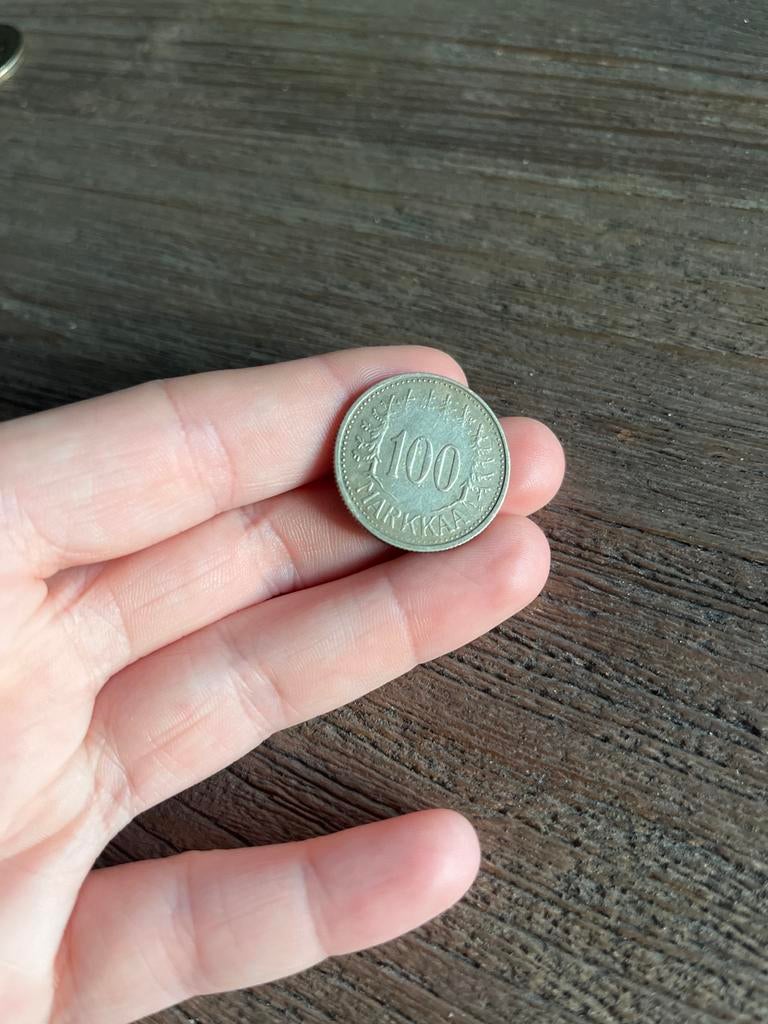 Finland 100 markkaa 1958 – oude munt (Suomen Tasavalta), Postzegels en Munten, Munten | Europa | Niet-Euromunten, Ophalen of Verzenden