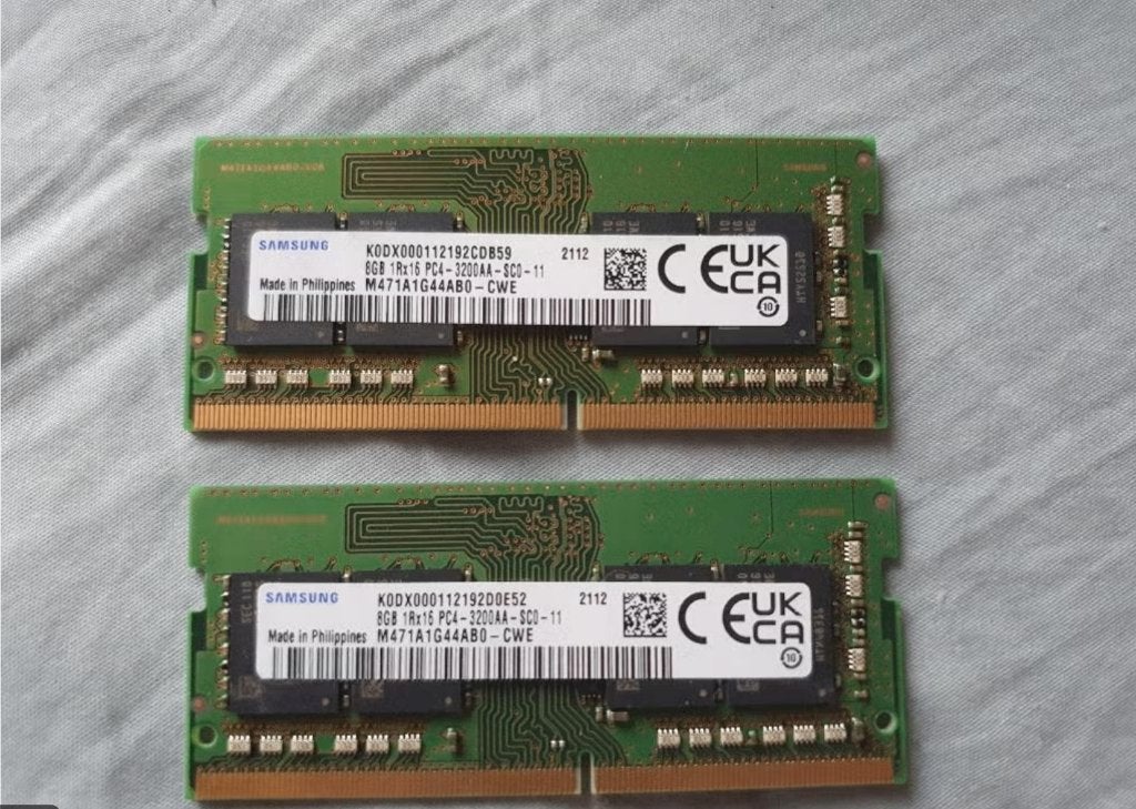 16Gb DDR4 Samsung 8Gb x 2 sodimm, Enlèvement ou Envoi, DDR4, Utilisé, Laptop