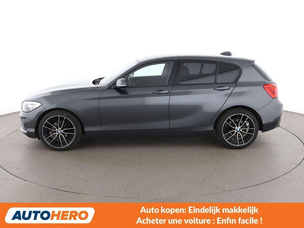 BMW 1 Serie 116 116i (bj 2017), Auto's, BMW, 116 g/km, Gebruikt, Zwart, Leder