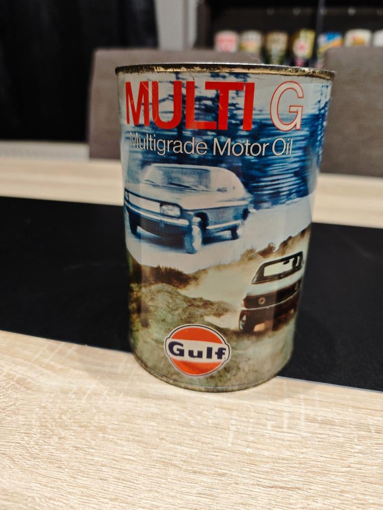 Ancien bidon d' huile olieblikk oil can, Enlèvement ou Envoi, Utilisé, Emballage