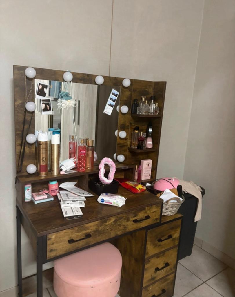 table de maquillage et avec lumières, Enlèvement, Comme neuf