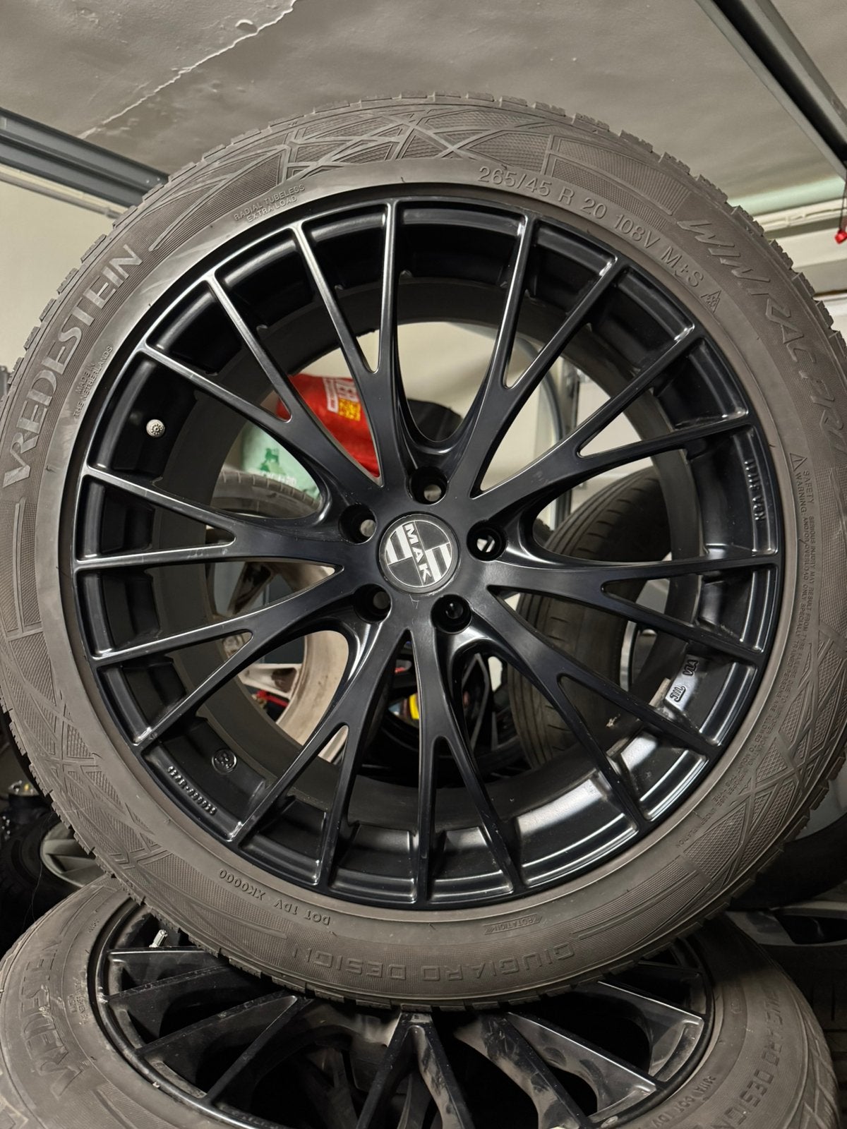 4 MAK 20" VELGEN + VREDESTEIN WINTRAC PRO PORSCHE MACAN 95B, Ophalen, Winterbanden, Band(en), 20 inch