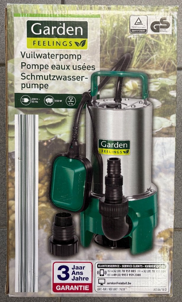 dompelpomp, Enlèvement, Neuf, Électrique, Pompe à eaux claires
