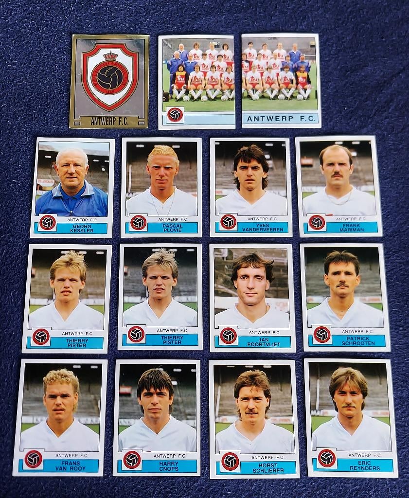 15 versch. Panini stickers voetbal ' FB 1988 - Antwerp FC', Enlèvement ou Envoi, Neuf, Affiche, Image ou Autocollant