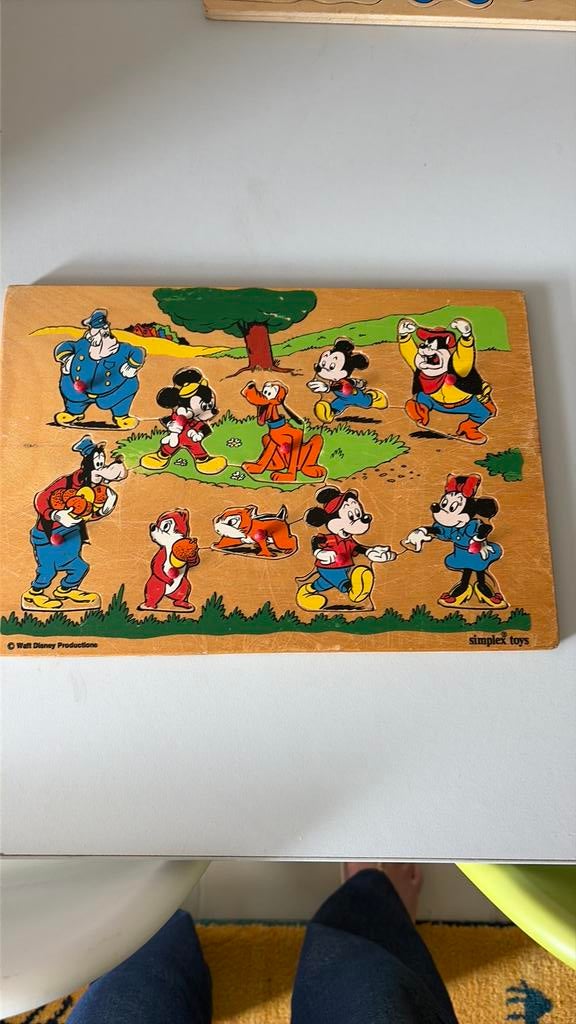 Houten inlegpuzzel, Kinderen en Baby's, Ophalen, Zo goed als nieuw