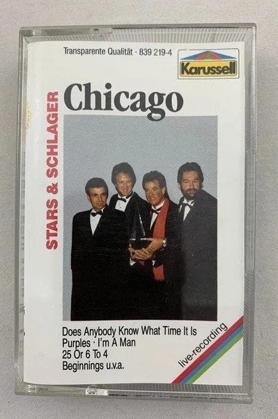 Cassette audio Karussell des Chicago Stars et Schlager, Pré-enregistrées, Comme neuf, 1 cassette audio, Rock en Metal