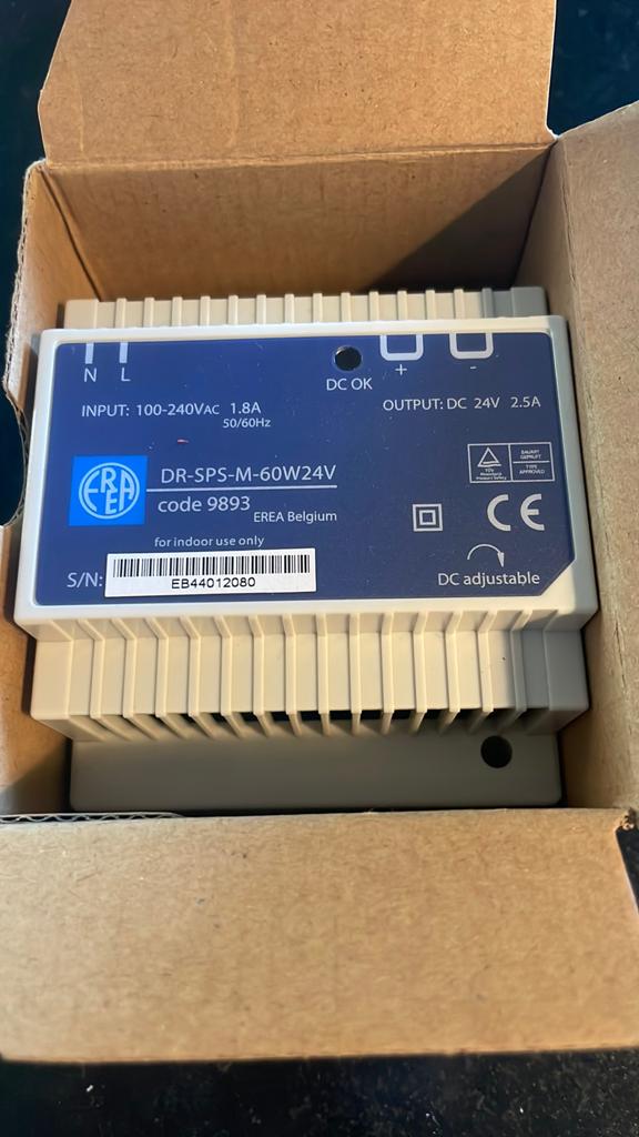 Gelijkspanningsvoeding erea DR-SPS—M-60w24v, Hobby en Vrije tijd, Elektronica-componenten, Ophalen of Verzenden, Nieuw