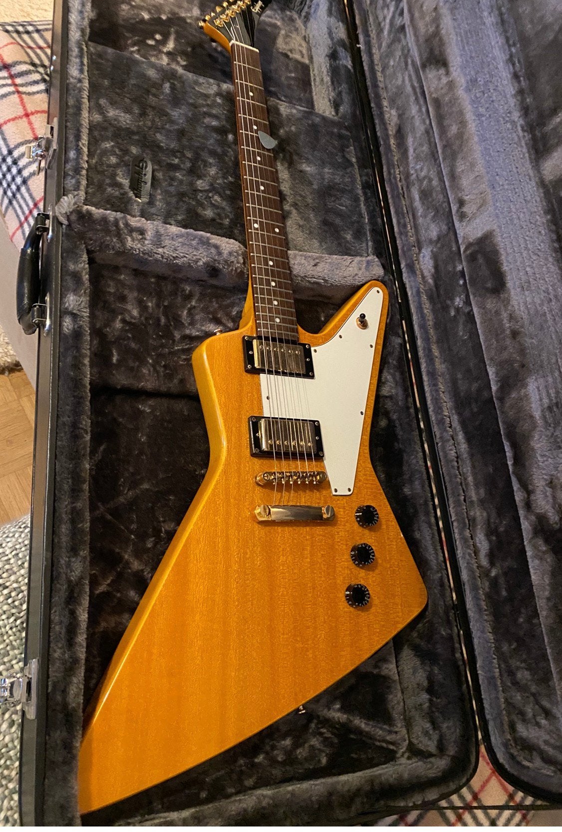 Epiphone Explorer Korina ‘58 reissue 2006, Muziek en Instrumenten, Ophalen, Zo goed als nieuw, Epiphone
