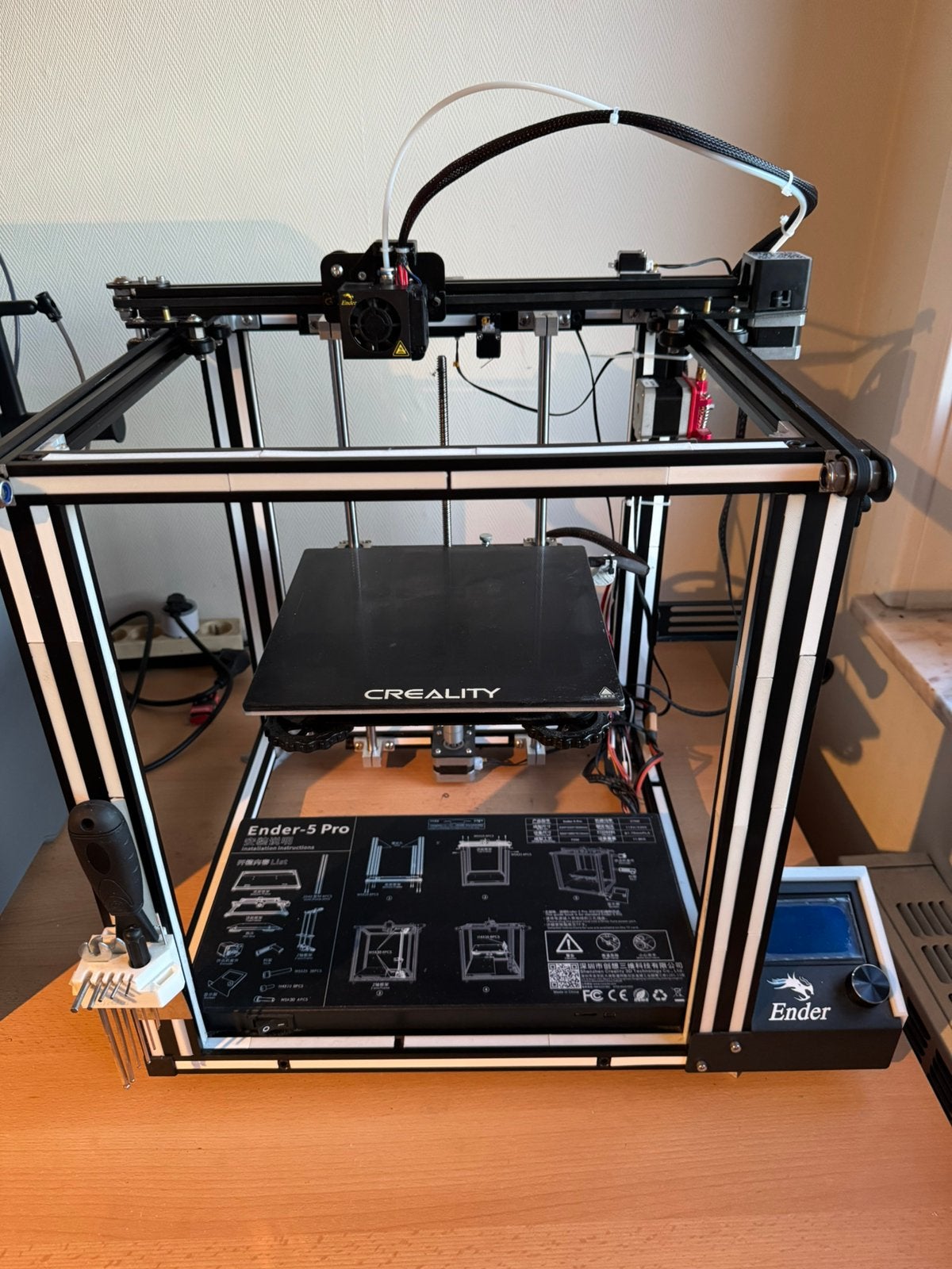 Ender 5 PRO + upgrades + reserve materialen, Computers en Software, 3D Printers, Ophalen, Gebruikt, Filament