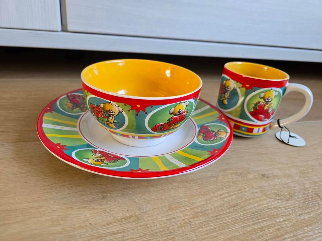 Diddl Pimboli servies met bord kommetje en tas, Enlèvement ou Envoi