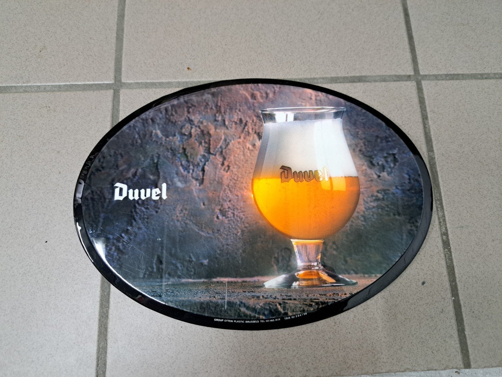 Duvel ovaal bord, Verzamelen, Ophalen of Verzenden, Duvel