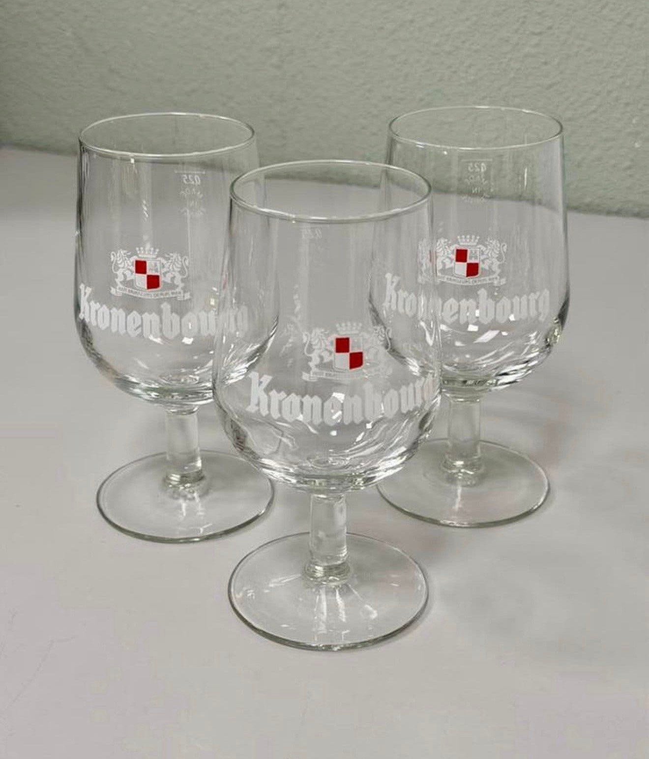 Lot de 3 verres à bière Kronenbourg 1664 de 0,33 L en France, Enlèvement ou Envoi, Comme neuf, Verre ou Verres