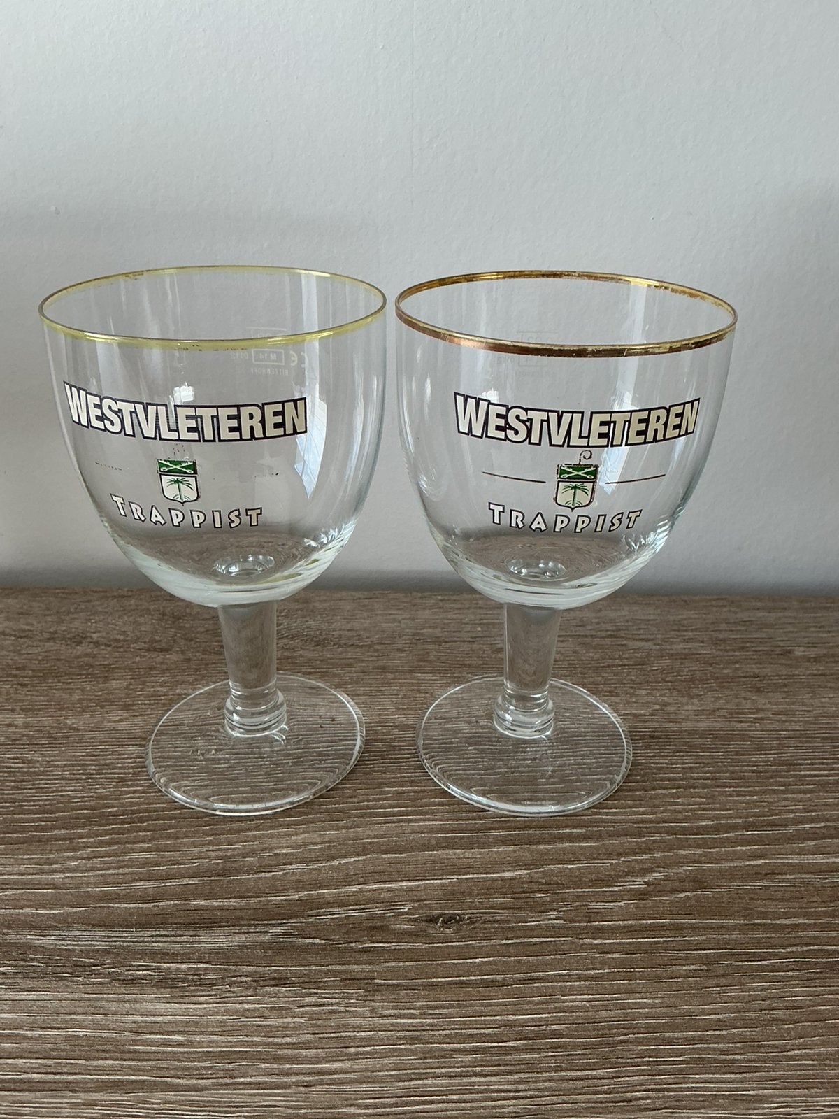 Glazen westvleteren, la chouffe, kwaremont, Enlèvement, Utilisé