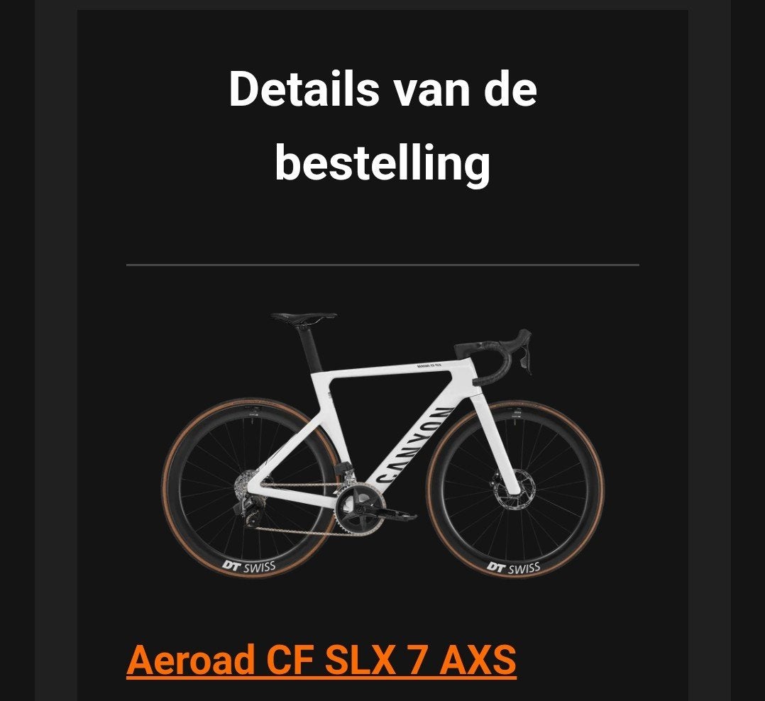 Canyon Aeroad CF SLX 7 AXS maat M, Fietsen en Brommers, Ophalen, Carbon