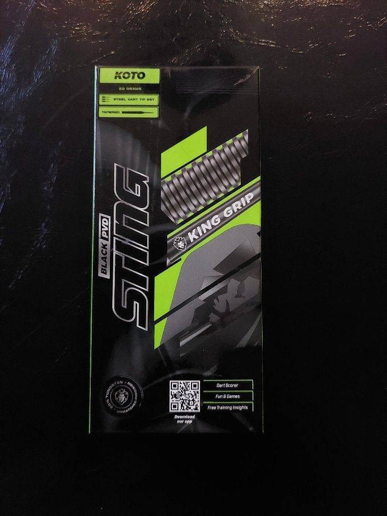 Dartpijlen KOTO Sting Black PVD King Grip 22gr., Sport en Fitness, Ophalen of Verzenden, Zo goed als nieuw