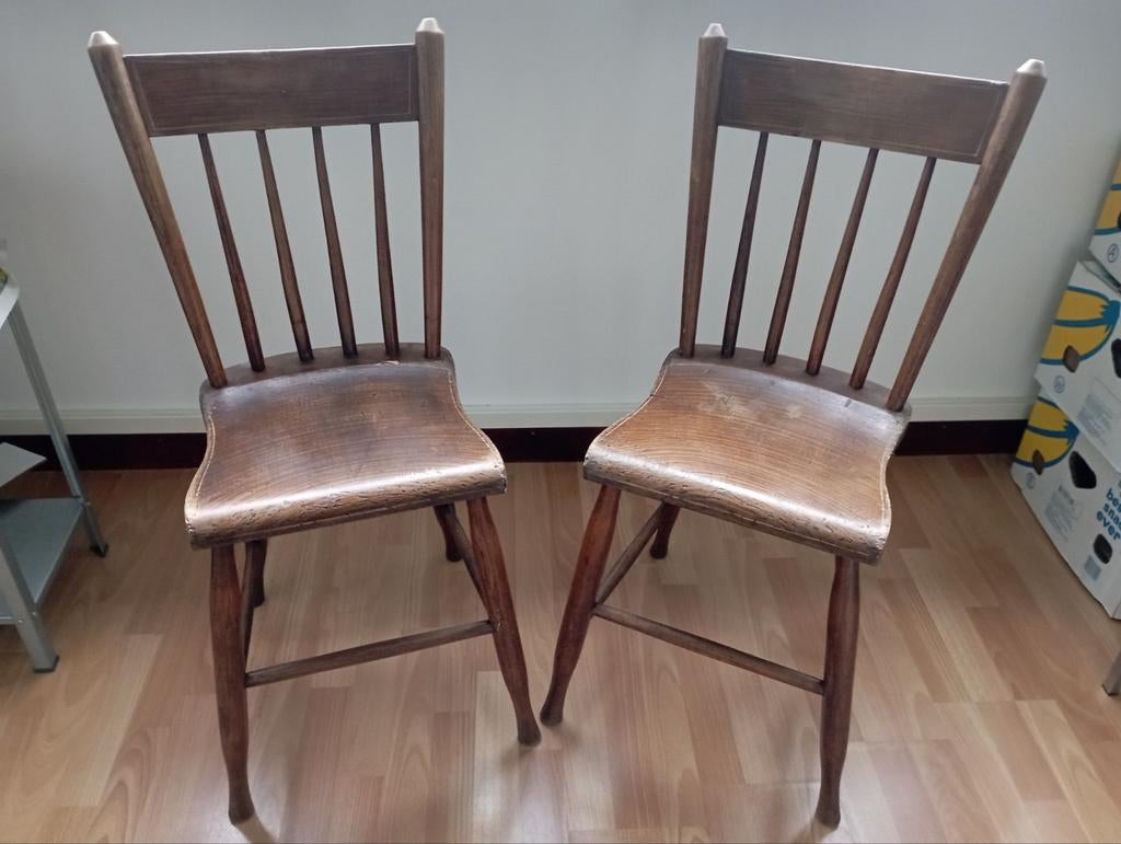 Houten stoelen, Huis en Inrichting, Stoelen, Twee, Ophalen