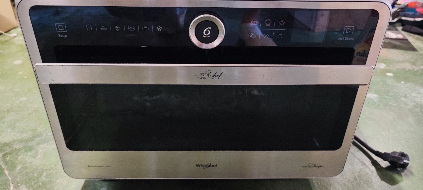 Four micro-ondes combiné Whirlpool JT 479 IX (33L - Crisp /, Electroménager, Comme neuf, Enlèvement, 45 à 60 cm, À Poser