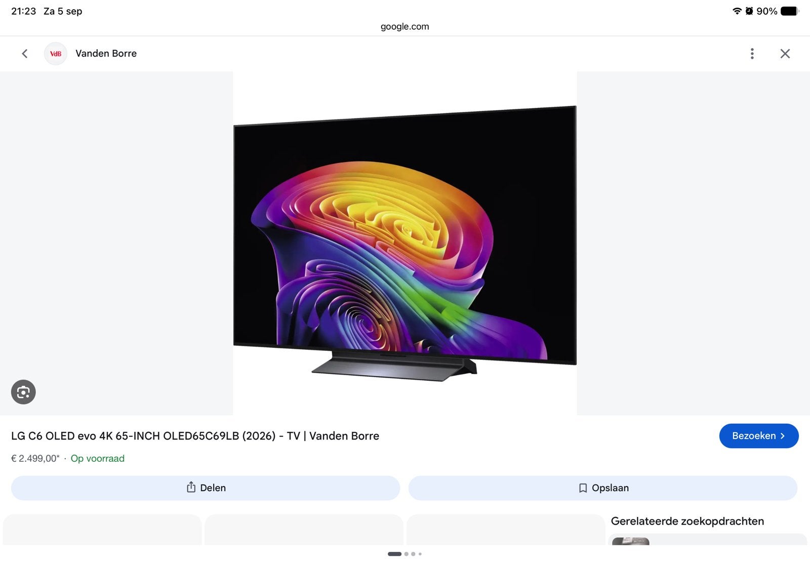 Tv lg 65C6 2026, TV, Hi-fi & Vidéo, Télévisions, Enlèvement, Comme neuf, OLED, LG