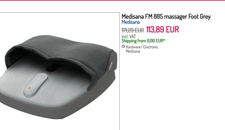 masseur pour pied MEDISANA, Enlèvement, Comme neuf