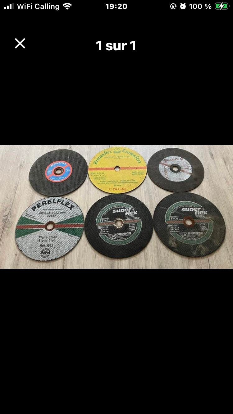 LOT DE 6 DISQUES DISQUEUSES (GRAND MODEL), Enlèvement, Comme neuf