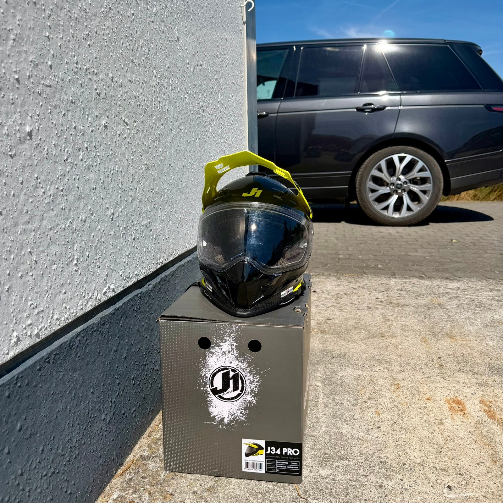 JUST1 J34 Pro Adventurehelm, Fietsen en Brommers, Brommerhelmen, Ophalen, Gebruikt