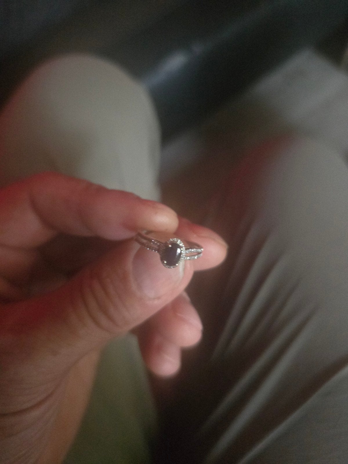 Diamant verlovingsring, Handtassen en Accessoires, Ringen, Ophalen, Wit, Goud