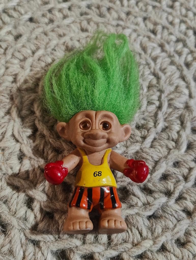 Vintage troll poppetje bokser, Verzamelen, Poppetjes en Figuurtjes, Ophalen of Verzenden, Zo goed als nieuw