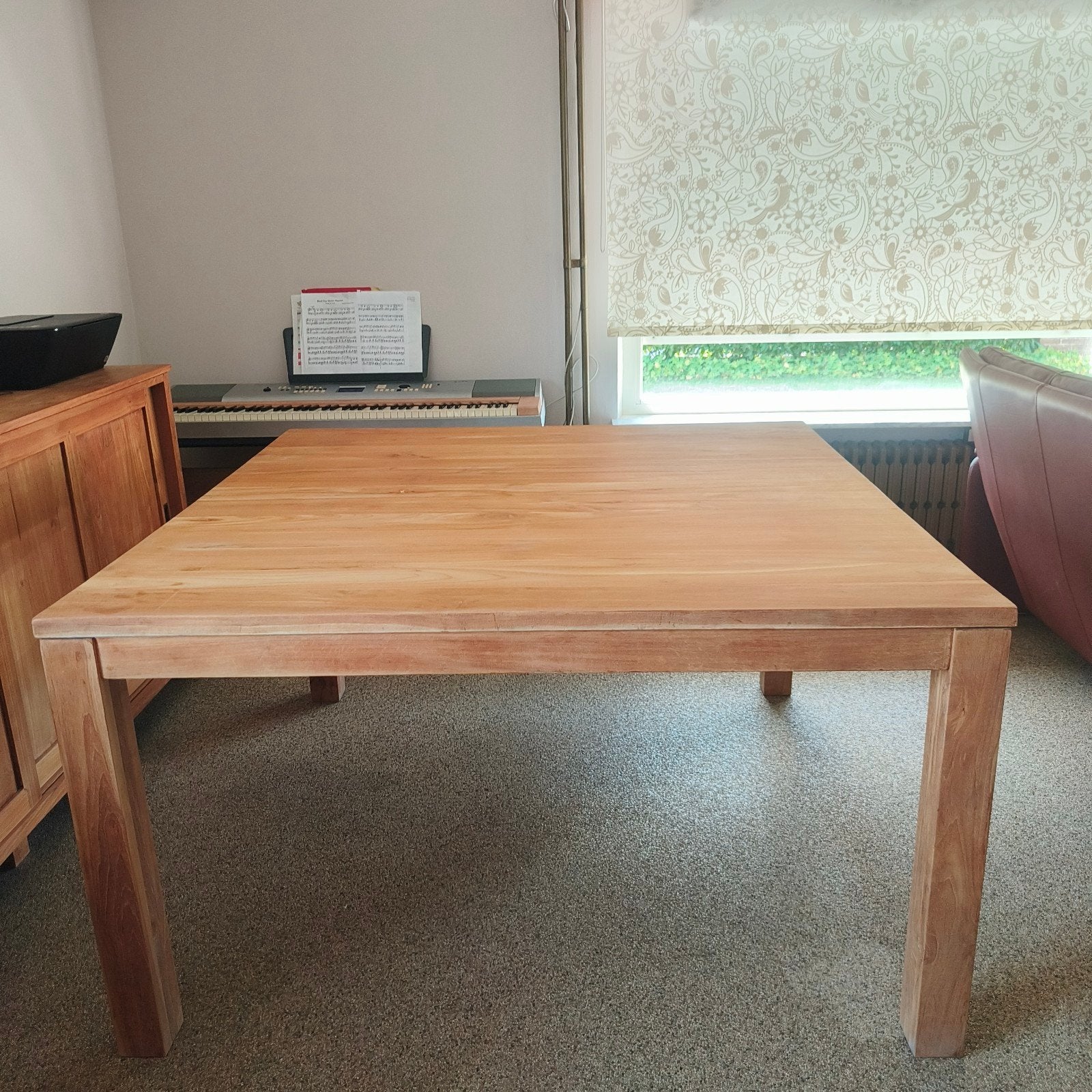 Table en teck entièrement en bois de teck solide, de haute q, Maison & Meubles, Enlèvement, Teck