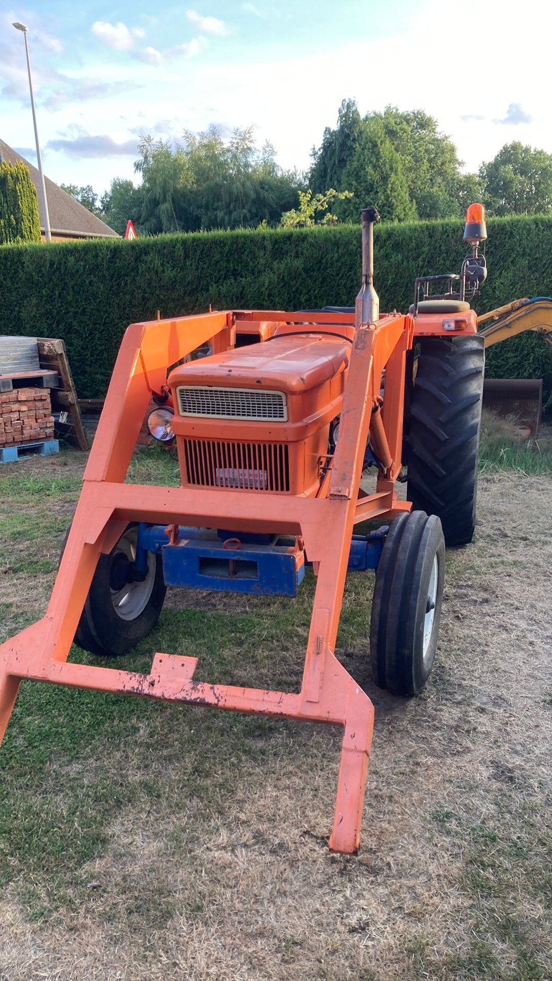 Tractor fiat 640 met frontlader, Zakelijke goederen, Landbouw | Tractoren, Ophalen, Gebruikt, Tot 80 Pk, Fiat
