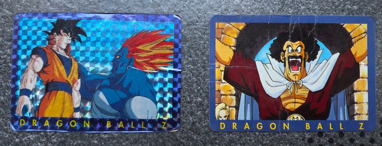 Lot de 2 cartes Dragon Ball Z 50 et 73, Enlèvement