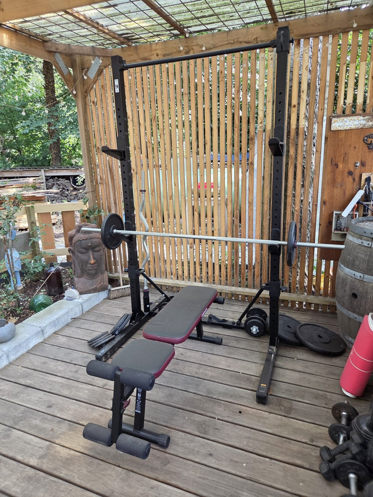 Krachttraining materiaal, Sport en Fitness, Ophalen, Zo goed als nieuw, Borst