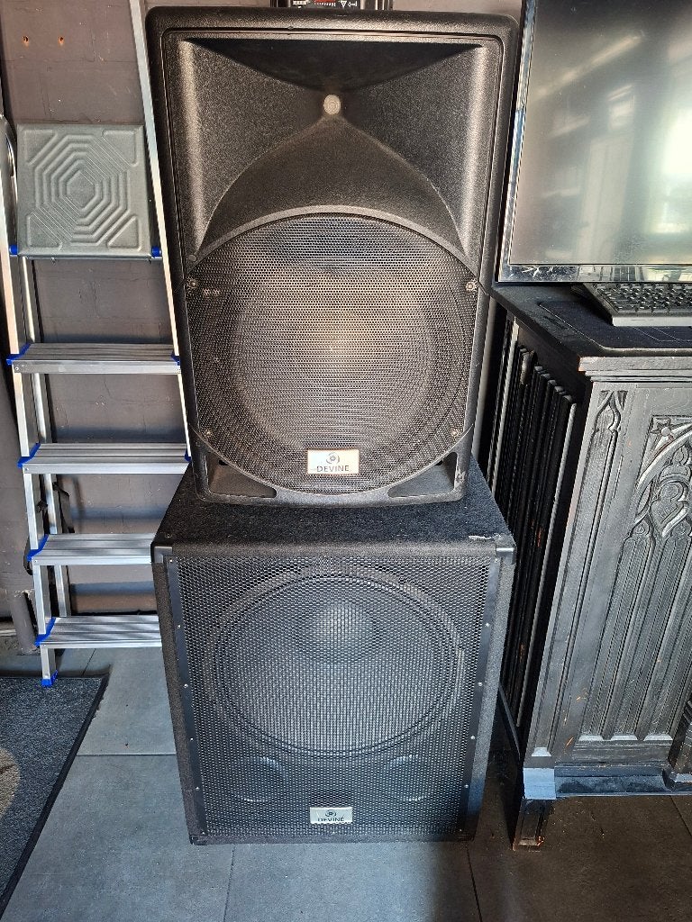 Actieve Luidsprekers, Gebruikt, Inclusief kabels, Subwoofer, Ophalen