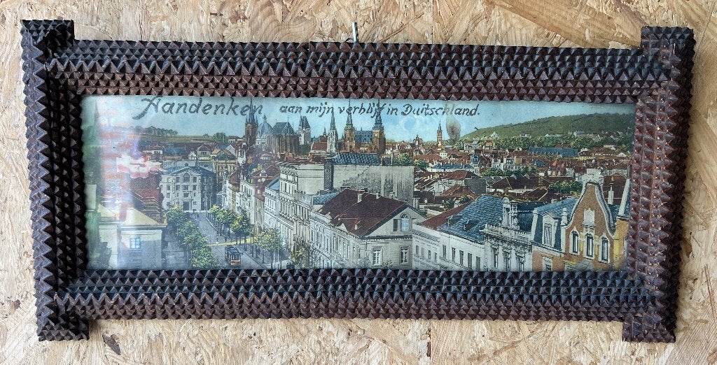 Tramp Art - Militaria - Belgisch Leger bezetting - kader, Ophalen of Verzenden, Overige soorten, Overige typen