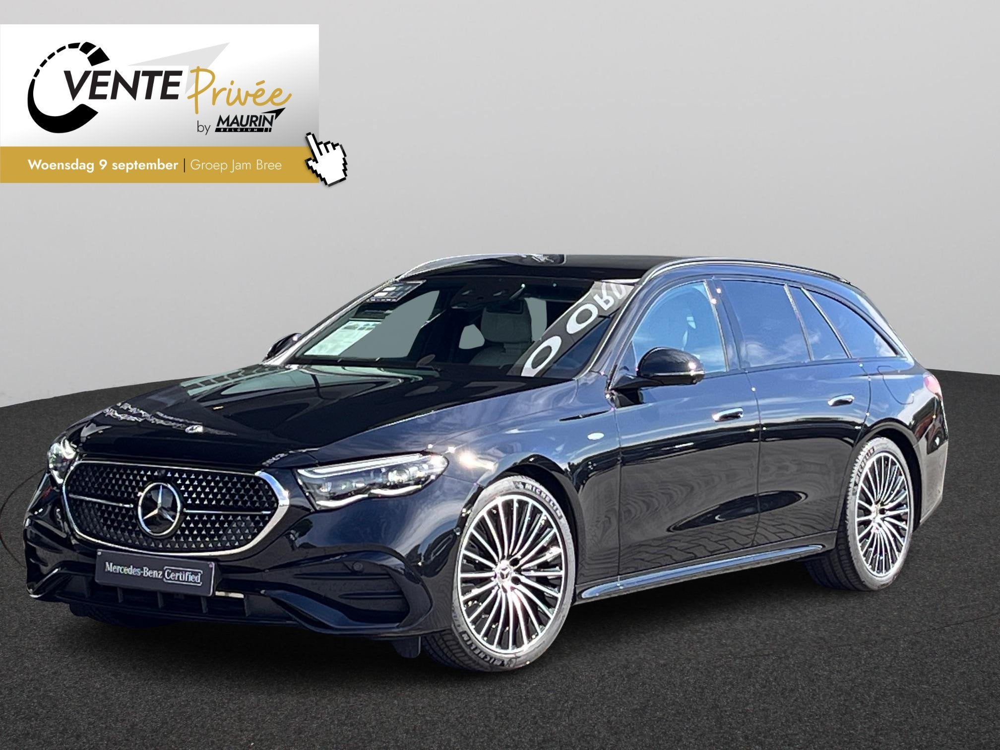 Mercedes-Benz E-Klasse Estate 300 e T Amg/Massagezetels/Burm, Autos, Achat, Beige, Electronic Stability Program (ESP), 2255 kg