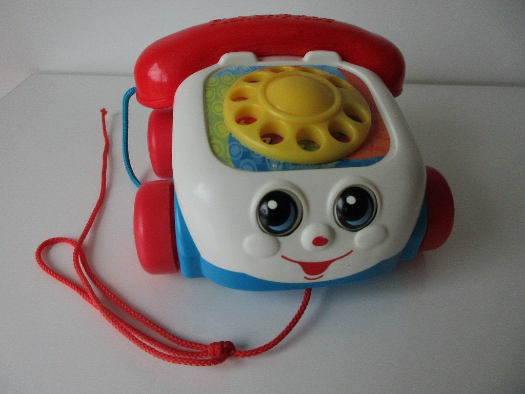 Fisher Price telefoon met trekkoord, Ophalen of Verzenden, Zo goed als nieuw