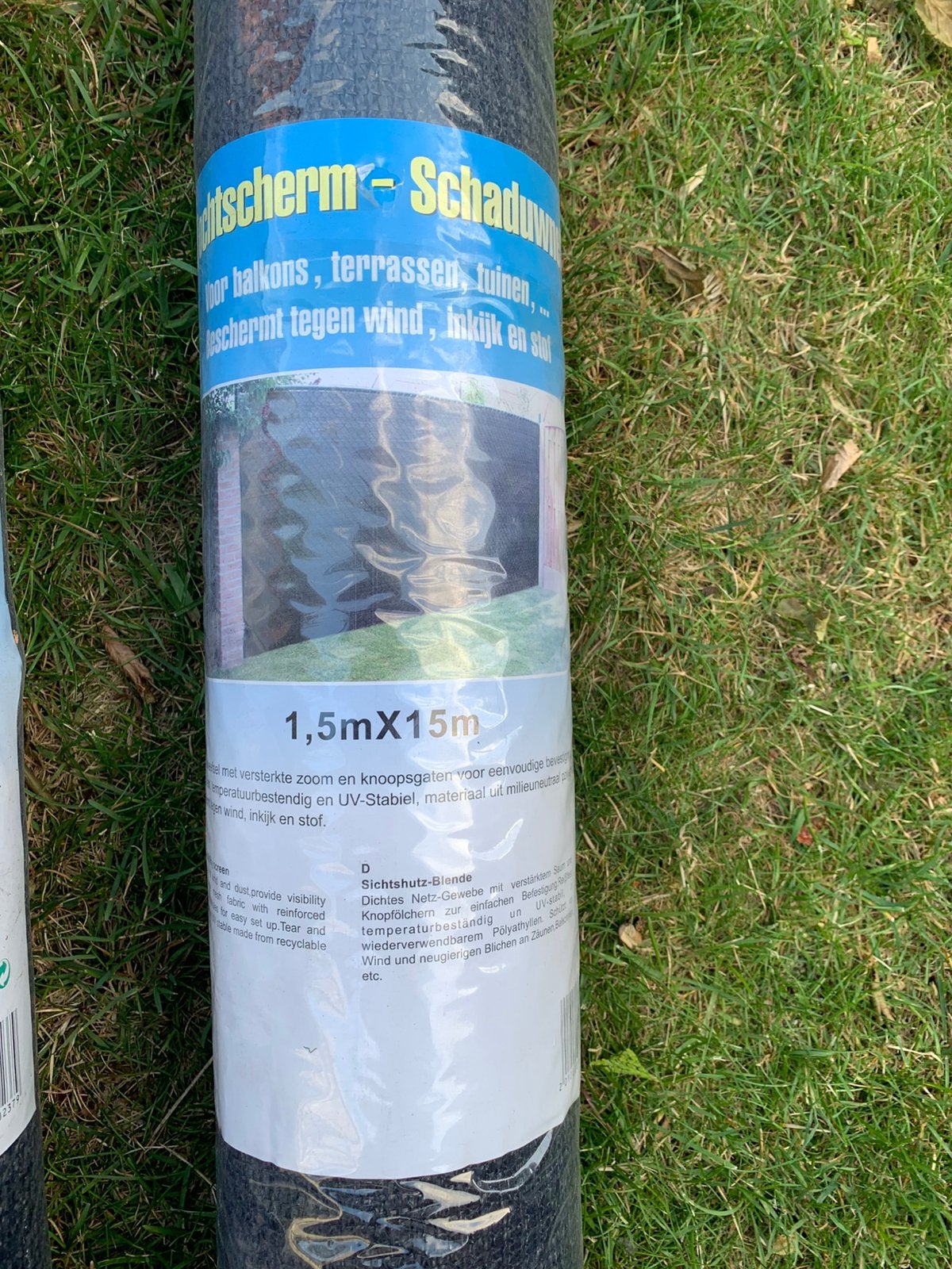 2rollen schaduwdoek, Tuin en Terras, Gaas en Draad, Ophalen, Nieuw, 10 tot 20 meter, Gaas