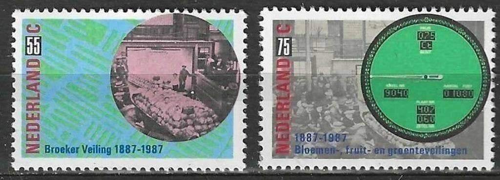 Pays-Bas 1987 - Yvert 1290-1291 - Enchères (PF), Envoi, Non oblitéré