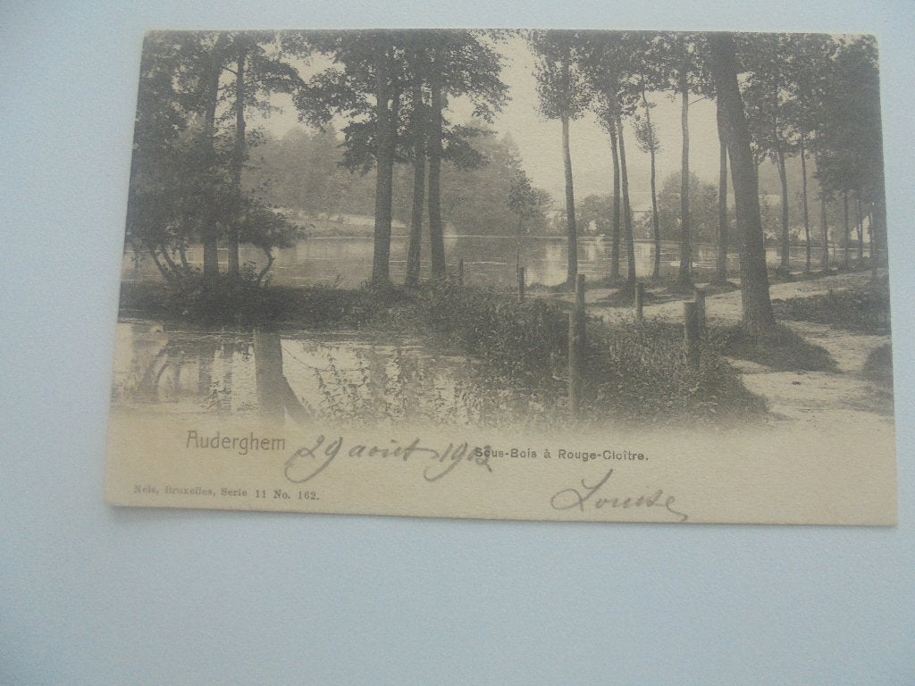 auderghem- sous-bois à rouge-cloitre, Enlèvement ou Envoi, Avant 1920, Affranchie, Bruxelles (Capitale)