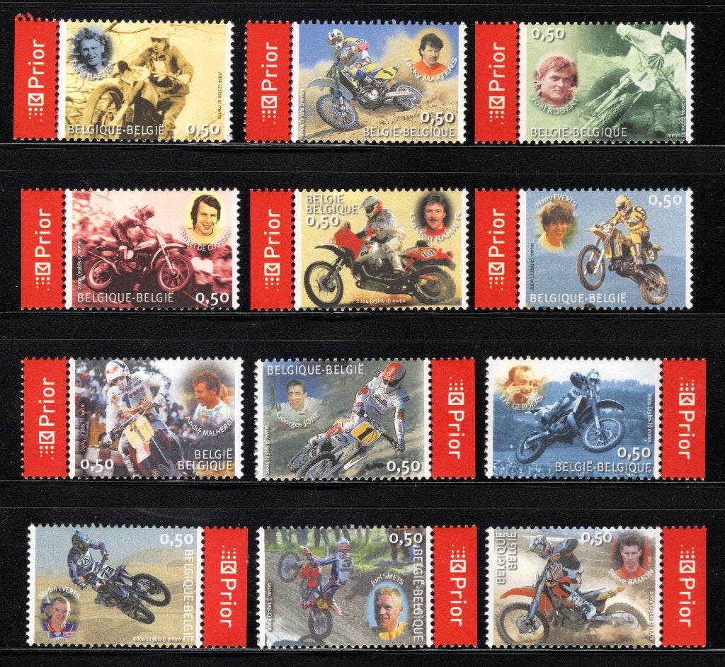 3334/3345 MNH 2004 - Wereldkampioenen Motorcross., Postzegels en Munten, Ophalen of Verzenden, Postfris, Postfris