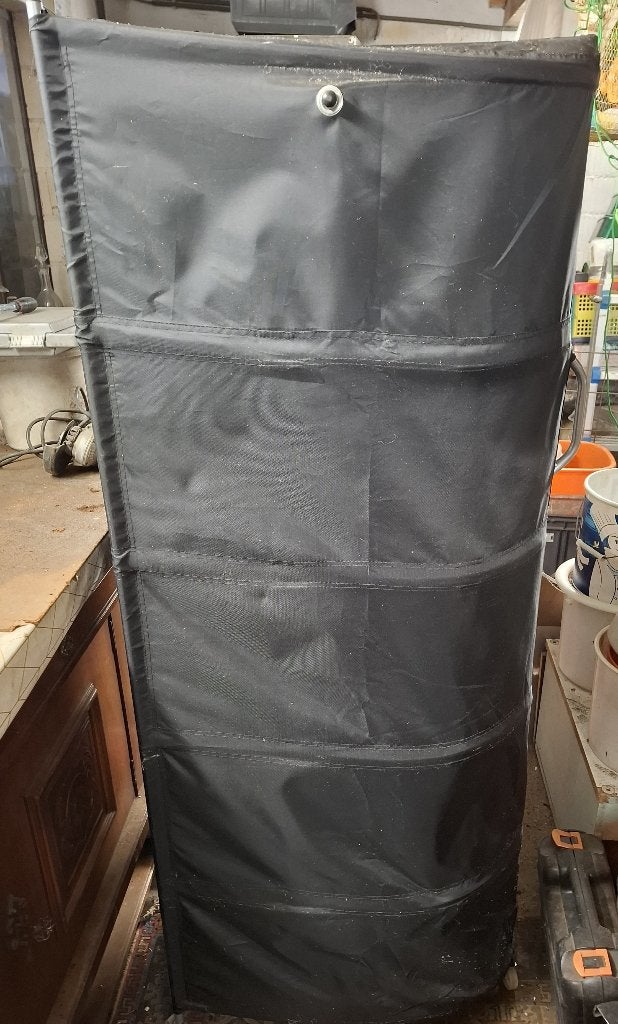 kledingkast / hoekkast op wielen., Ophalen, Minder dan 50 cm, Gebruikt, Modern