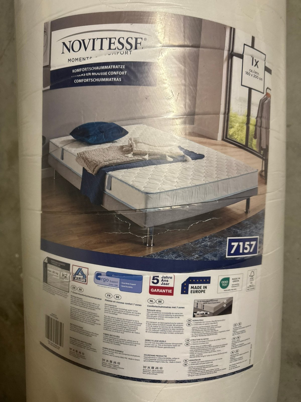 Schuimmatras 160 x 200, Maison & Meubles, Neuf, Matelas, Enlèvement, 200 cm