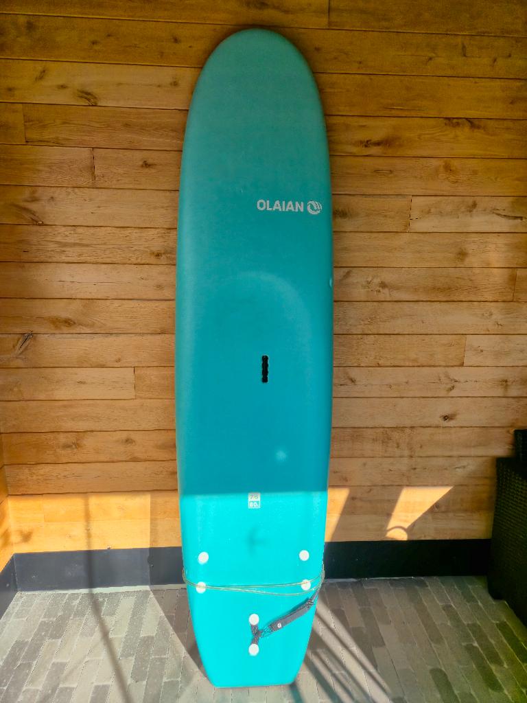 Surfboard soft top, Sports nautiques & Bateaux, Planche à voile sur vague, Enlèvement, Utilisé, Longboard, Avec ailerons
