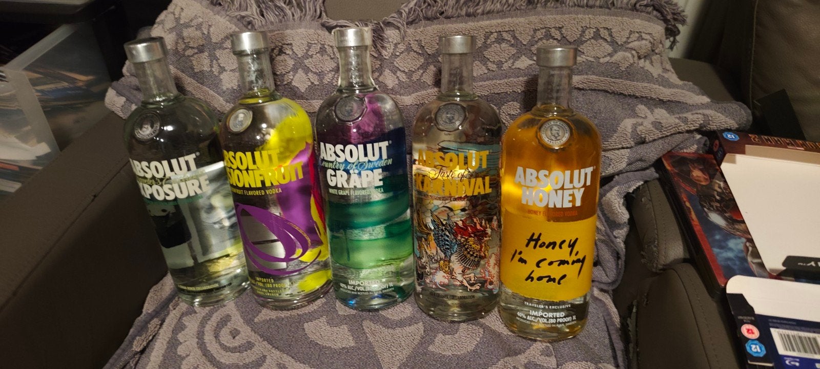verzameling van 16 flessen absolut vodka 1l, Ophalen, Nieuw