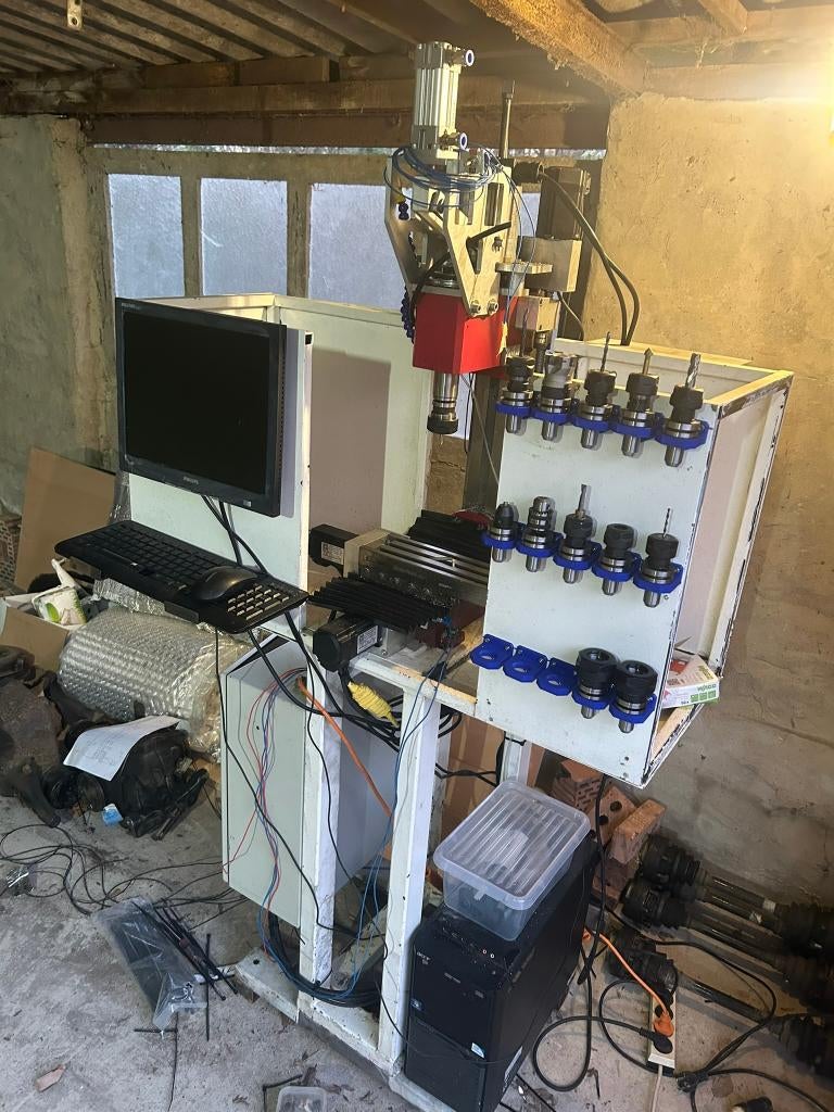 Sieg CNC freesmachine, Doe-het-zelf en Bouw, Gereedschap | Freesmachines, Gebruikt, Elektrisch, Overige soorten, Ophalen