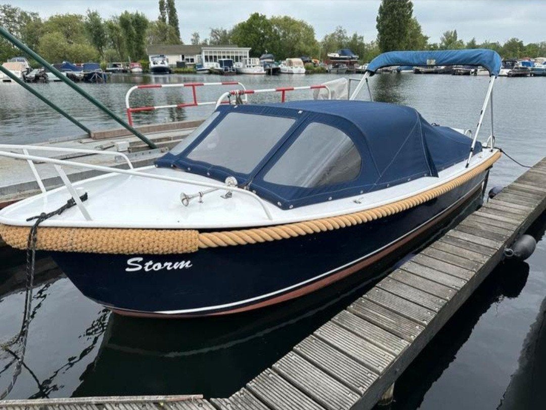 Sloep 6.00 mtr, Watersport en Boten, Motorboten en Motorjachten, Biminitop, Sloep, Ophalen